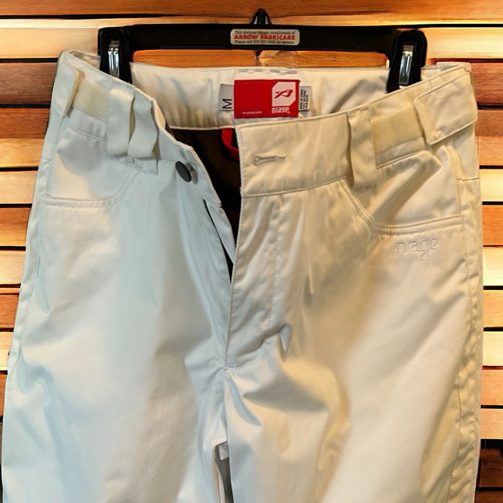 ORAGE WHITE SKI PANTS SZ M